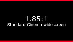 1.85:1 Standard cinema widescreen