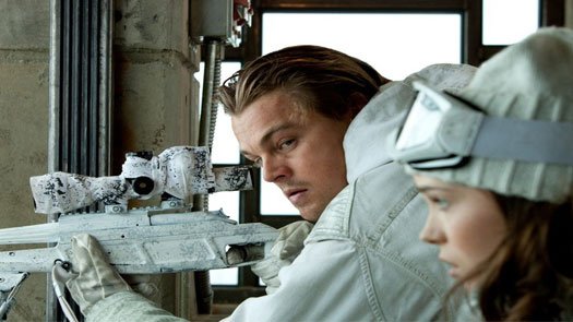 Leonardo DiCaprio som Cobb og Ellen Page som Ariadne 