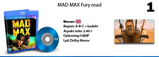 Mad Max: Fury Road  blu-ray
