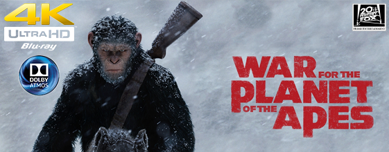 War for the Planet of the Apes UHD 4K blu-ray anmeldelse