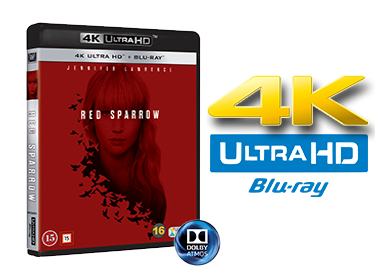 Red Sparrow UHD 4K blu-ray anmeldelse