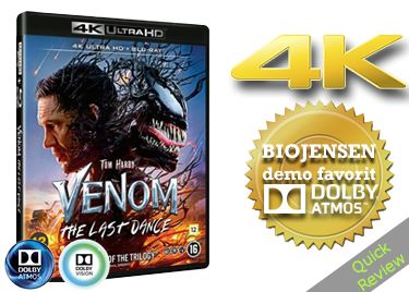 Venom the last dance UHD 4K blu-ray Quick review