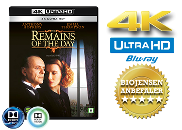 The Remains of the day UHD 4K blu-ray anmeldelse