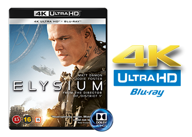 Elysium UHD 4K blu-ray anmeldelse