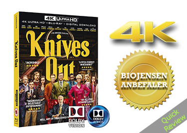 Knives out UHD 4K blu-ray Quick review