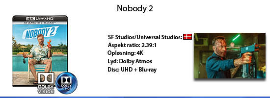 Nobody 2 UHD 4K blu ray