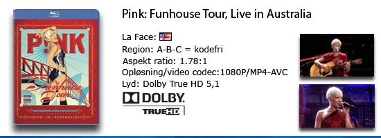 Pink: Funhouse tour, live in Australia