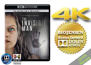 The Invisible Man UHD 4K blu-ray Quick review