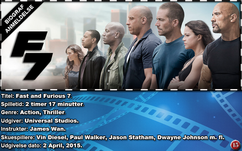 Fast and Furious 7 anmeldelse