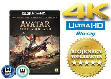 Avatar: fire and ash UHD 4K blu ray anmeldelse