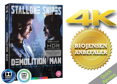 Demolition Man UHD 4K blu-ray Quick review