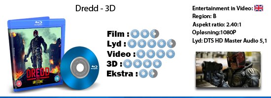 Dredd 3D blu-ray