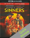 Sinners UHD 4K blu ray Quick review