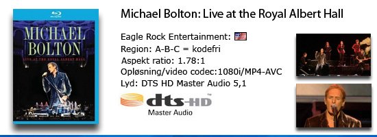 Michael Bolton: live at the Royal Albert hall