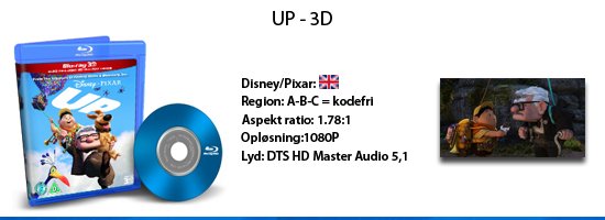 UP 3D blu-ray