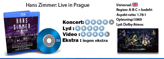Hans Zimmer: Live in Prague Blu-ray
