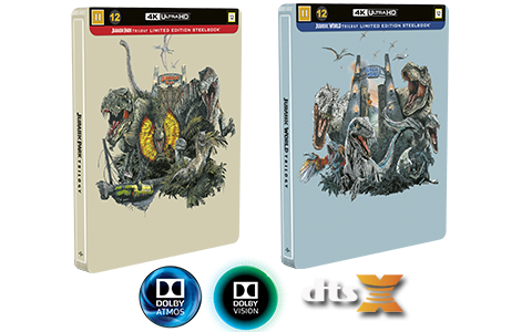 Jurassic park og World-trilogien! på UHD 4K blu ray