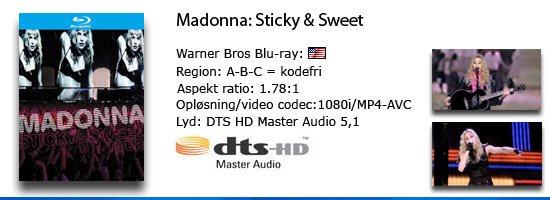 Madonna: sticky & sweet