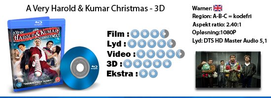 A Very Harold & Kumar Christmas 3D blu-ray