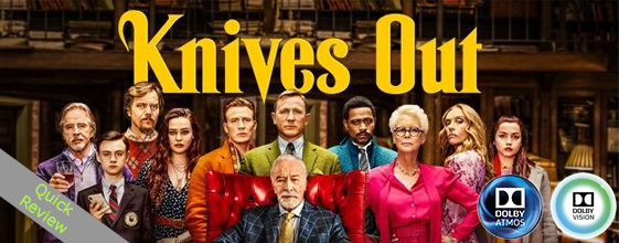 Knives out UHD 4K blu-ray Quick review