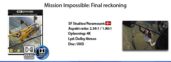 Mission Impossible - Final reckoning UHD 4K blu ray