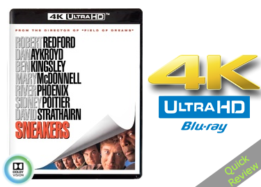 Sneakers UHD 4K blu-ray Quick review