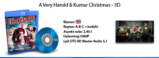 A Very Harold & Kumar 3D Christmas 3D blu-ray