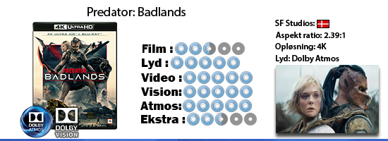 Predator: Badlands UHD 4K blu ray