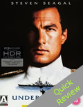 Under Siege UHD 4K blu-ray Quick review