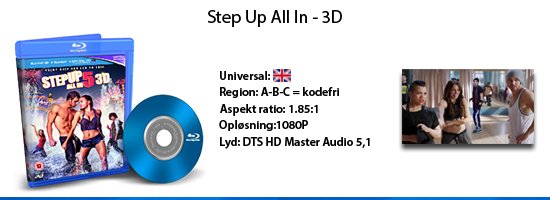 Step up all in 3D blu-ray