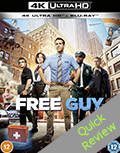 Free guy UHD 4K blu-ray Quick review
