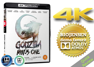 Godzilla Minus one UHD 4K blu-ray Quick review